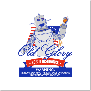 Old Glory Robot Insurance / 90s SNL Commercial Posters and Art